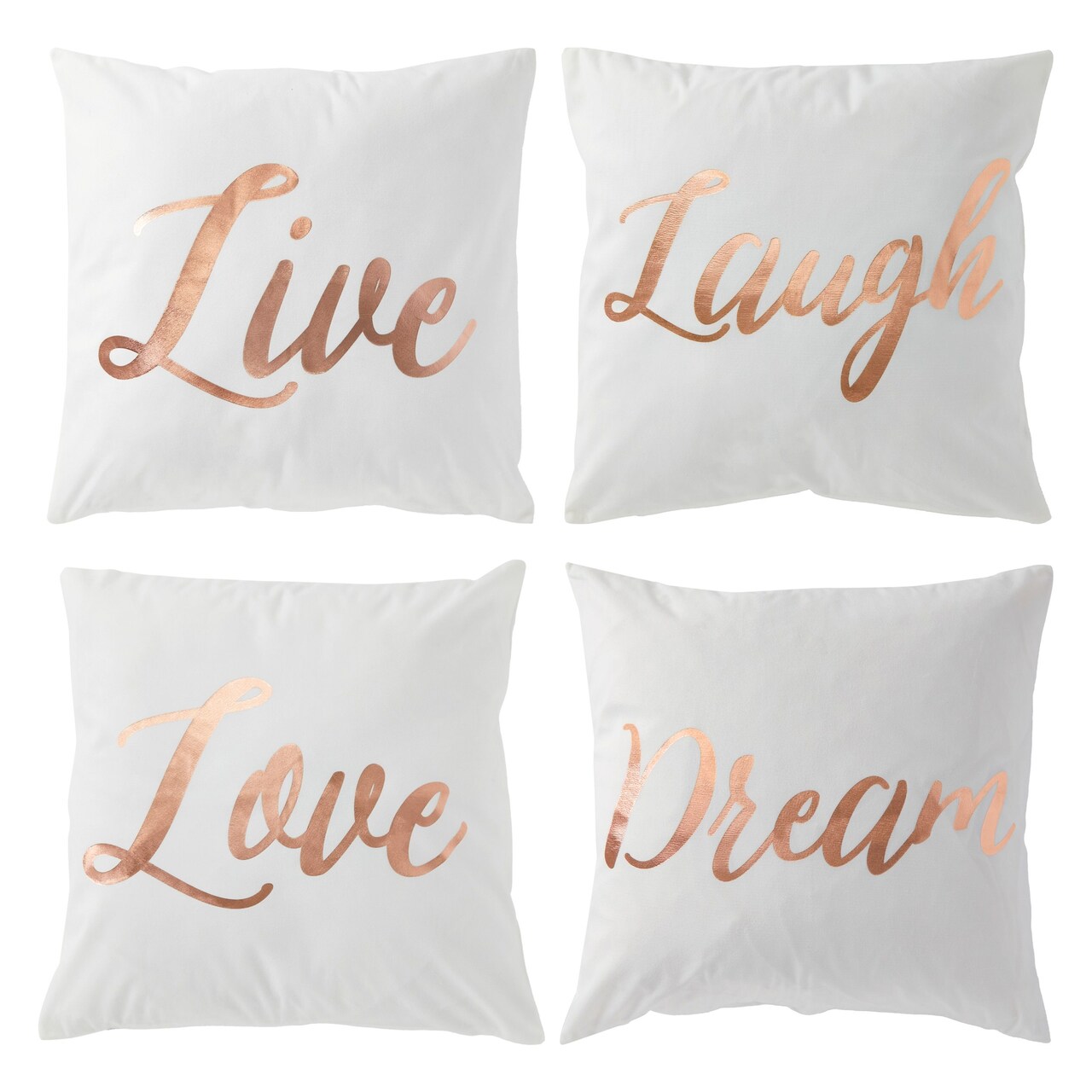 Rose gold cushion covers on sale